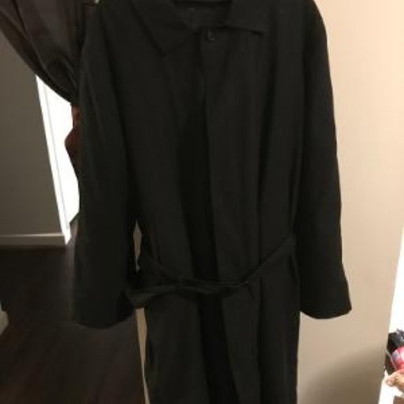 DRIZZLE Rain Coat Removable Lining Black Size 42R - Picture 2 of 5